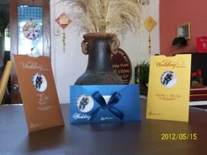 Thiệp Cưới Thủ Công Cao Cấp In  Xuân  Tân