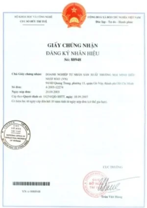 Công Ty TNHH Sản Xuất Thương Mại Minh Hiếu – Nhật Hào