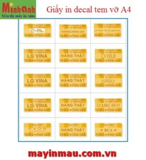 Ngành In Minh Anh – Công Ty TNHH Công Nghệ In Minh Anh