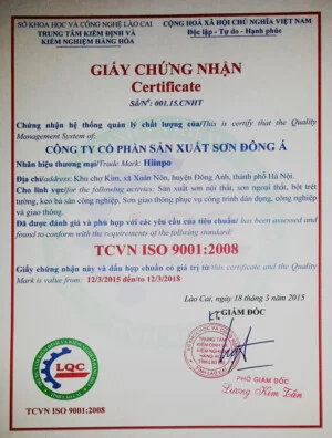 Công Ty Cổ Phần Sản Xuất Sơn Đông Á