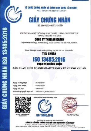 Khẩu Trang Y Tế An Khánh – Công Ty TNHH An Khánh