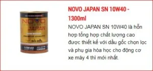 Công ty TNHH Liên Doanh Dầu Nhờn Novo Japan