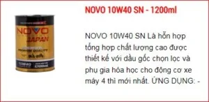 Công ty TNHH Liên Doanh Dầu Nhờn Novo Japan
