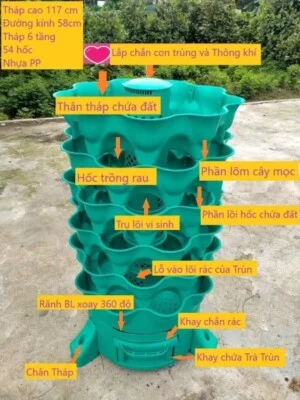 Tháp Rau Hữu Cơ – Công Ty Cổ Phần HP Vina Gap