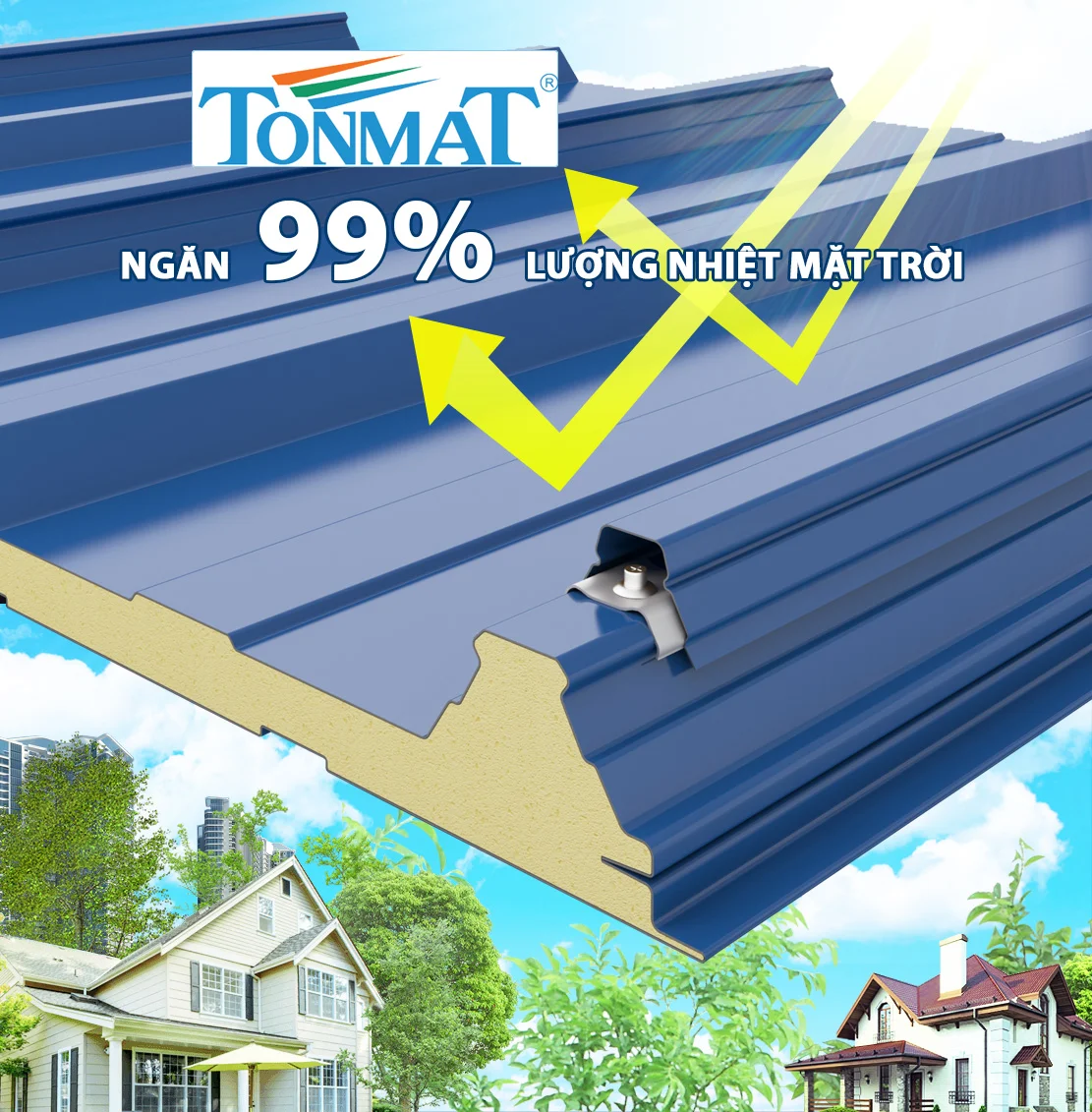 Tấm Lợp, Panel Cách Nhiệt Bảo Ôn – Công Ty Cổ Phần Tập Đoàn TONMAT (TONMAT Group)