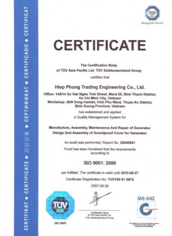 Hiệp Phong – Công Ty TNHH Thương Mại – Kỹ Thuật Hiệp Phong