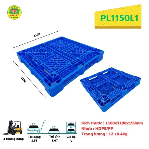 Pallet Nhựa Môi Trường Xanh – Công Ty TNHH Phát Triển Công Nghệ Khí Sinh Học Môi Trường Xanh