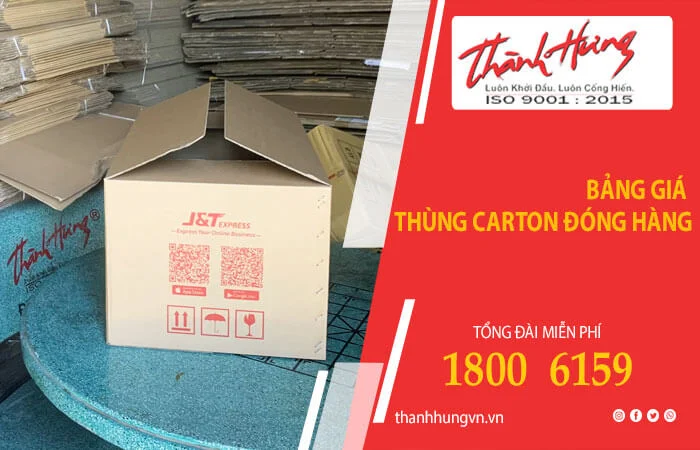 Thùng Carton Thành Hưng – Công Ty TNHH MTV Thương Mại Dịch Vụ Vận Tải Quốc Tế Thành Hưng