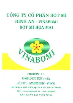 Bột Mì Bình An VINABOMI – Công Ty CP Bột Mì Bình An VINABOMI