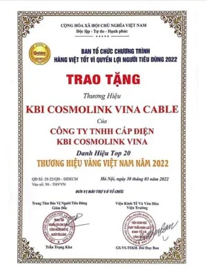 Chi Nhánh Phú Thọ – Công Ty TNHH Cáp Điện KBI Cosmolink Vina