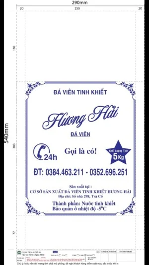 Túi Đựng Đá Viên Trần Công Quý – Hộ Kinh Doanh Trần Công Quý