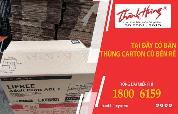 Thùng Carton Thành Hưng – Công Ty TNHH MTV Thương Mại Dịch Vụ Vận Tải Quốc Tế Thành Hưng