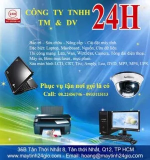 Công Ty TNHH Thương Mại Và Dịch Vụ Hai Mươi Bốn Giờ