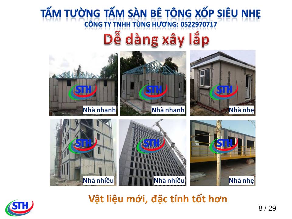 Bê Tông Nhẹ Tùng Hương – Công Ty TNHH Đầu Tư Sản Xuất Và Thương Mại Tùng Hương