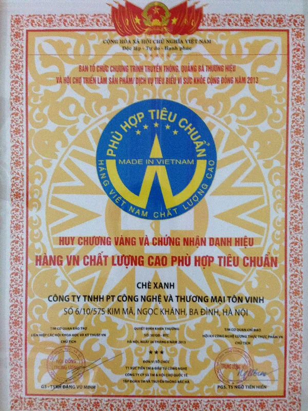 Công Ty TNHH Phát Triển Công Nghệ Và Thương Mại Tôn Vinh