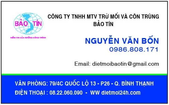 Công Ty TNHH MTV Trừ Mỗi Và Côn Trùng Bảo Tín