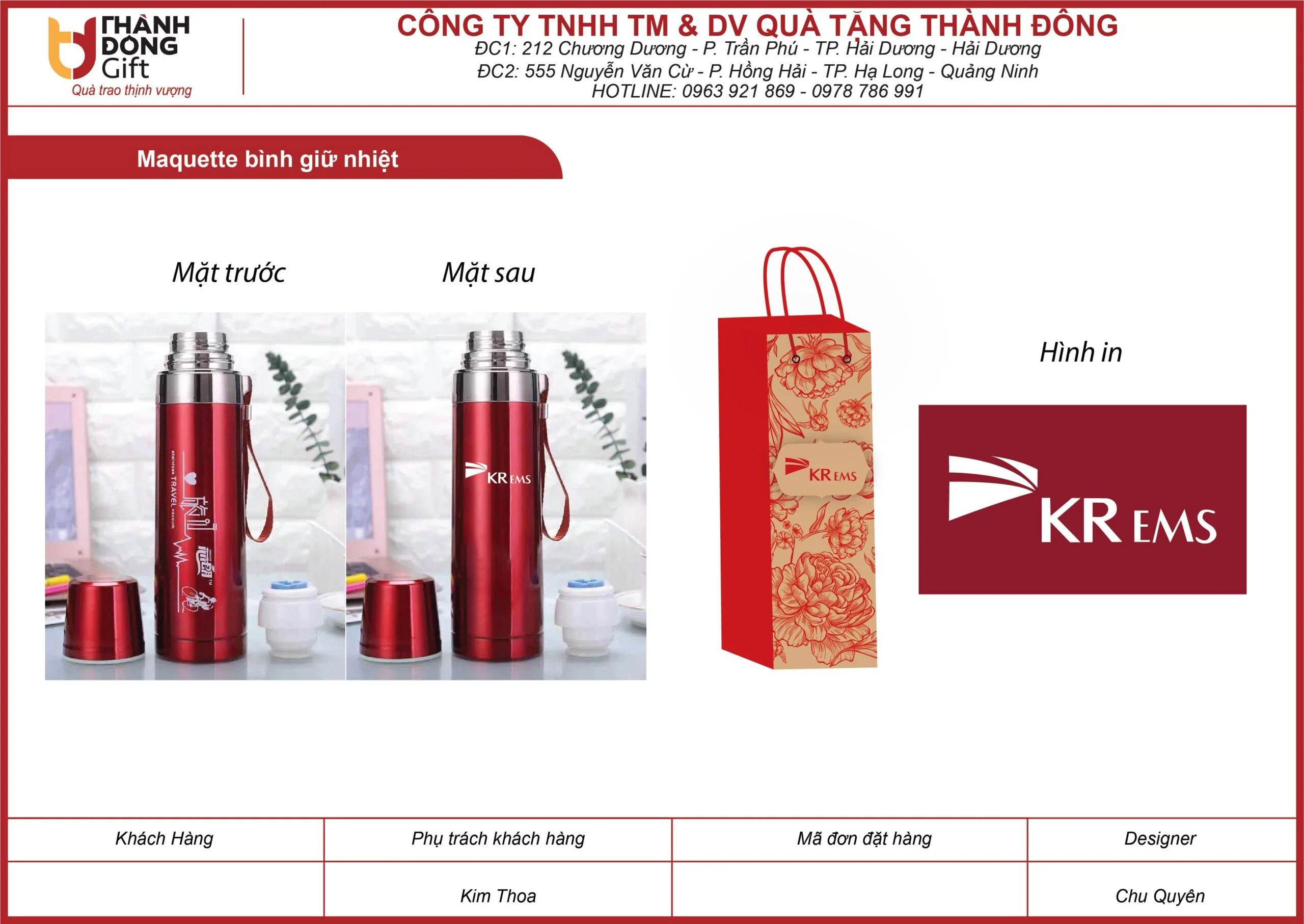 Quà Tặng Doanh Nghiệp Thành Đông – Công Ty TNHH Thương Mại Và Dịch Vụ Quà Tặng Thành Đông