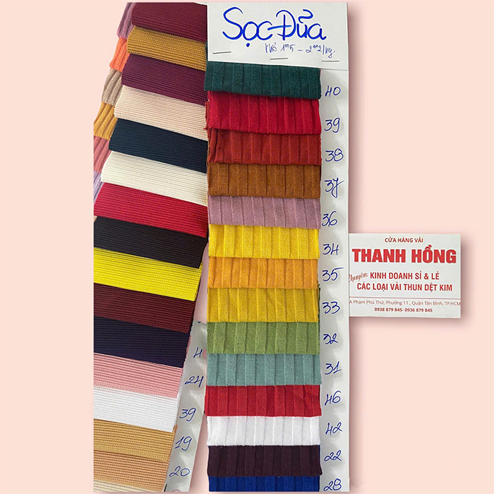Vải Thun Thanh Hồng