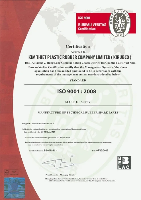 Cao Su Kim Thiết – Công Ty TNHH Cao Su Nhựa Kim Thiết