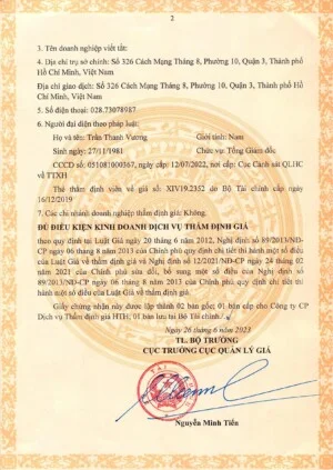Công Ty Cổ Phần Dịch Vụ Thẩm Định Giá HTH