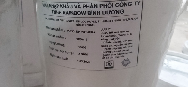 Vật Tư In Lụa In Lưới RAINBOW – Công Ty TNHH RAINBOW Bình Dương