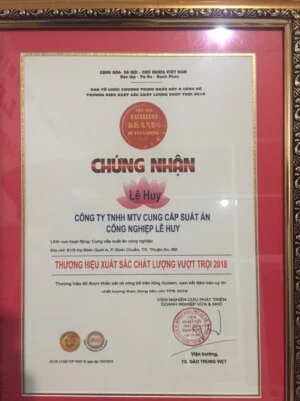 Công Ty TNHH MTV Cung Cấp Suất Ăn Công Nghiệp Lê Huy