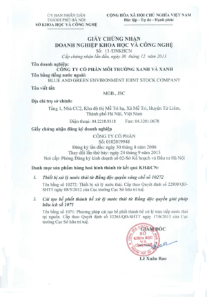 Công Ty Cổ Phần Môi Trường Xanh Và Xanh