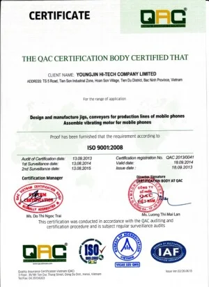 VPĐD – Công Ty Cổ Phần QAC Việt Nam