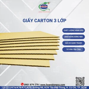 Giấy Tấm Carton Hoàng Long – Công Ty Cổ Phần Đầu Tư Xuất Nhập Khẩu Quốc Tế Hoàng Long