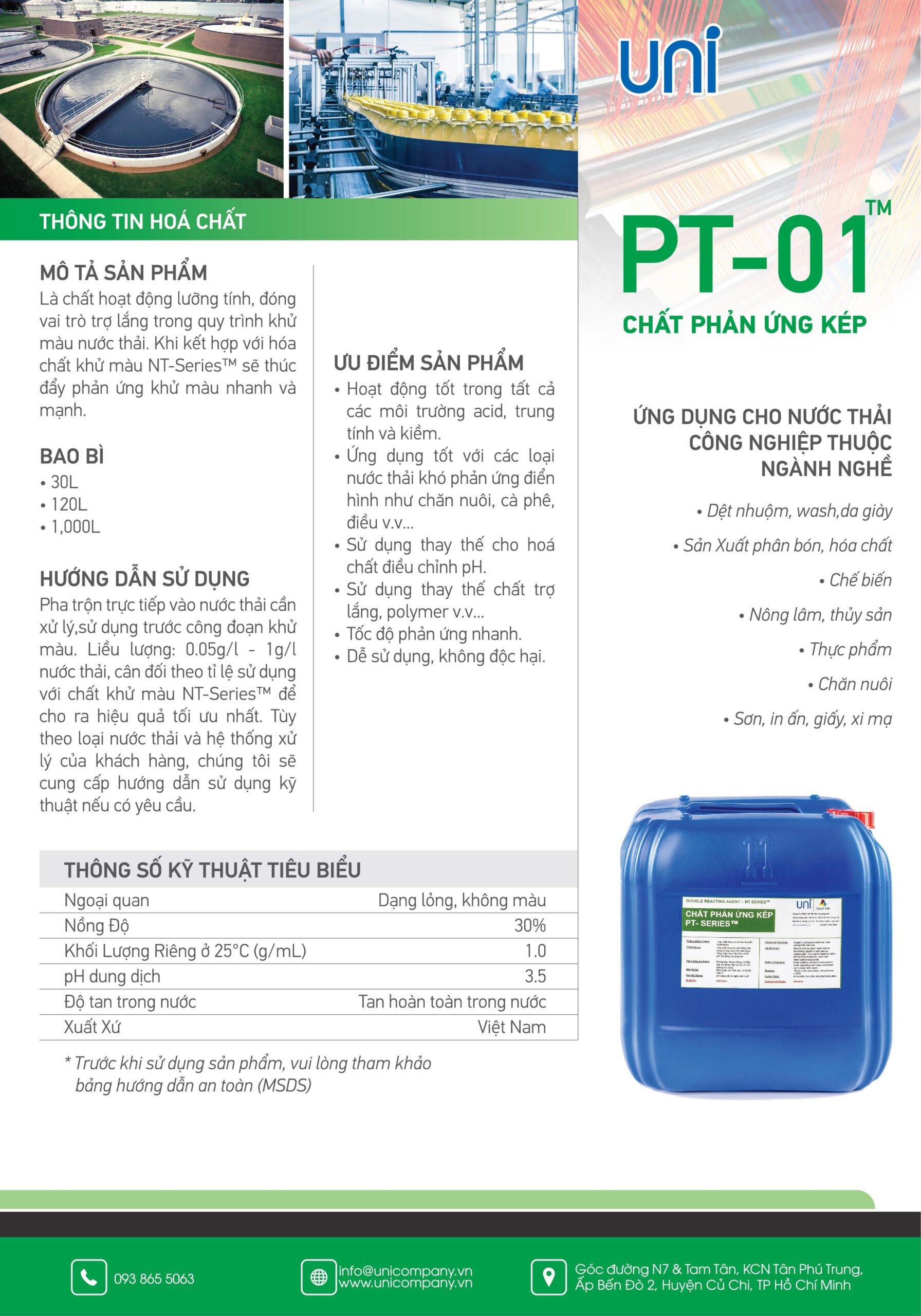 Công Ty TNHH Sản Xuất Thương Mại Môi Trường Uni