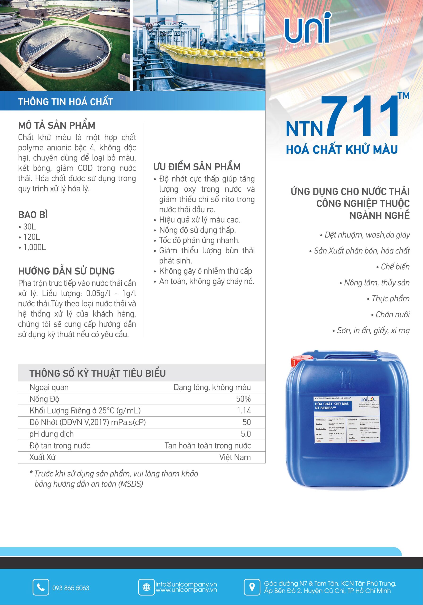 Công Ty TNHH Sản Xuất Thương Mại Môi Trường Uni