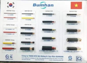 Cáp Điện Bumhan – Công ty TNHH MTV Hệ Thống & Cáp Điện Bumhan